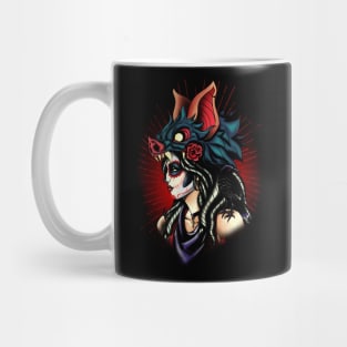 Traditonal Sugur skull girl Mug